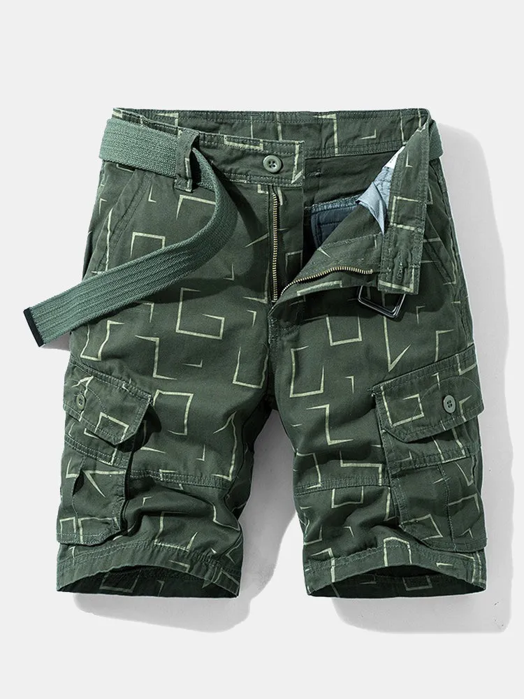 Men's Cotton Shorts Pocket Cargo Pants