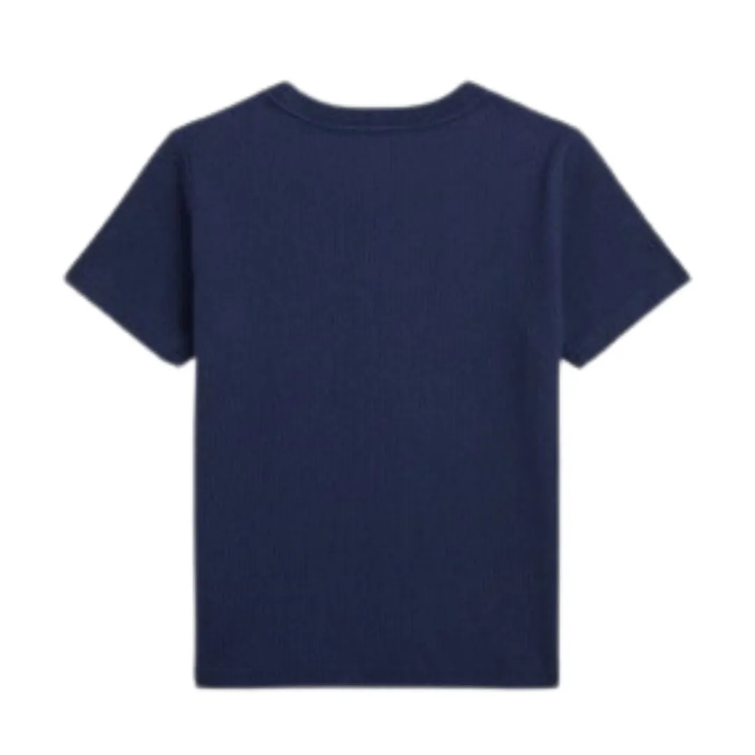 Navy Script Logo T-Shirt