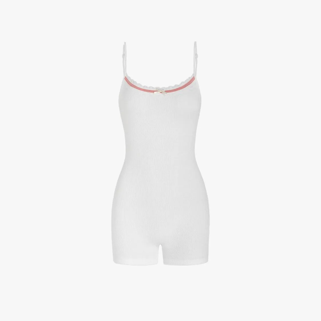 Noelle Lace Trim Romper