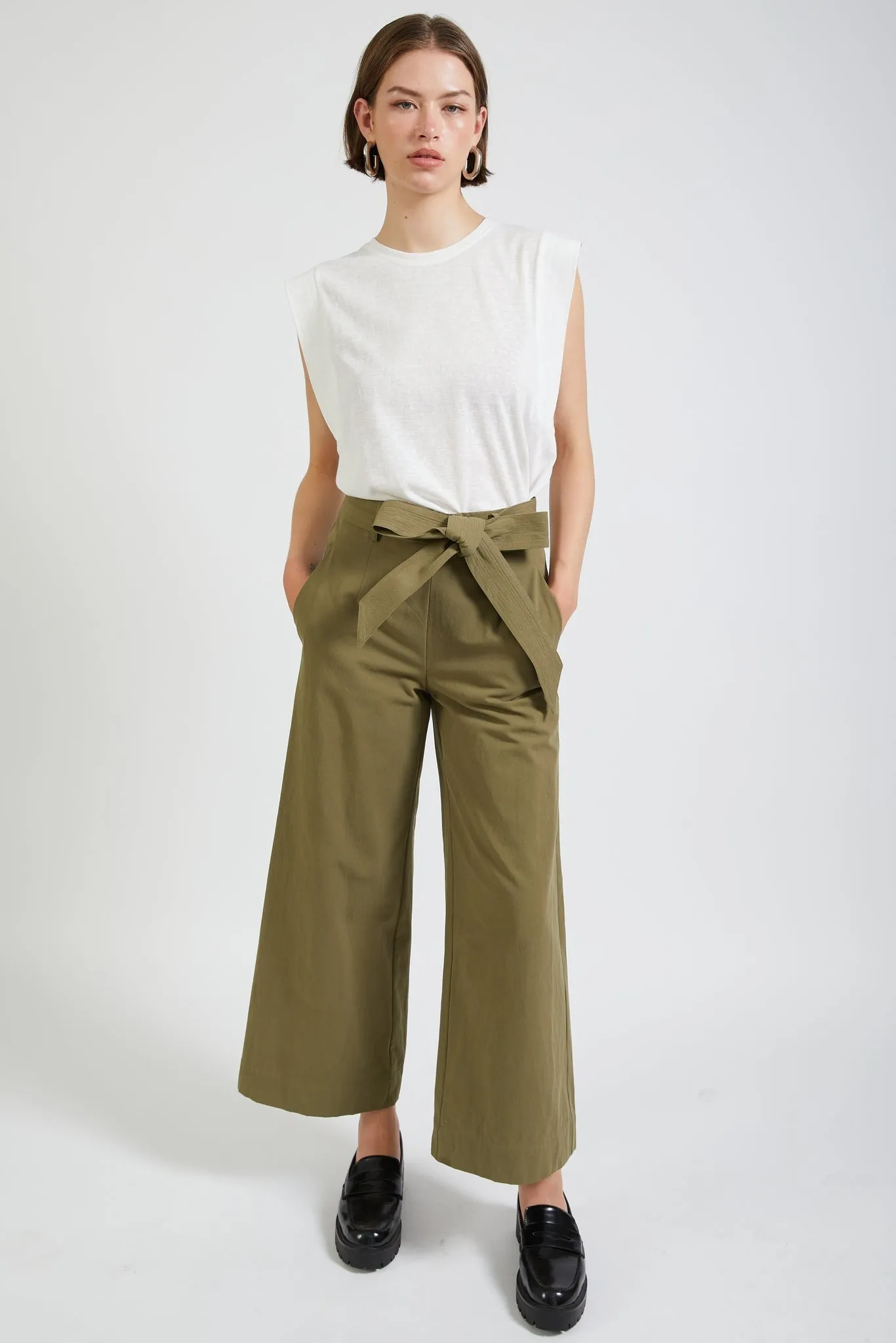 Olive Wide Leg Essie Pant