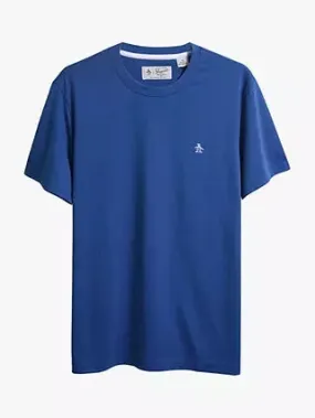 Original Penguin Pin Point Embroidered Logo T-Shirt - Classic Blue