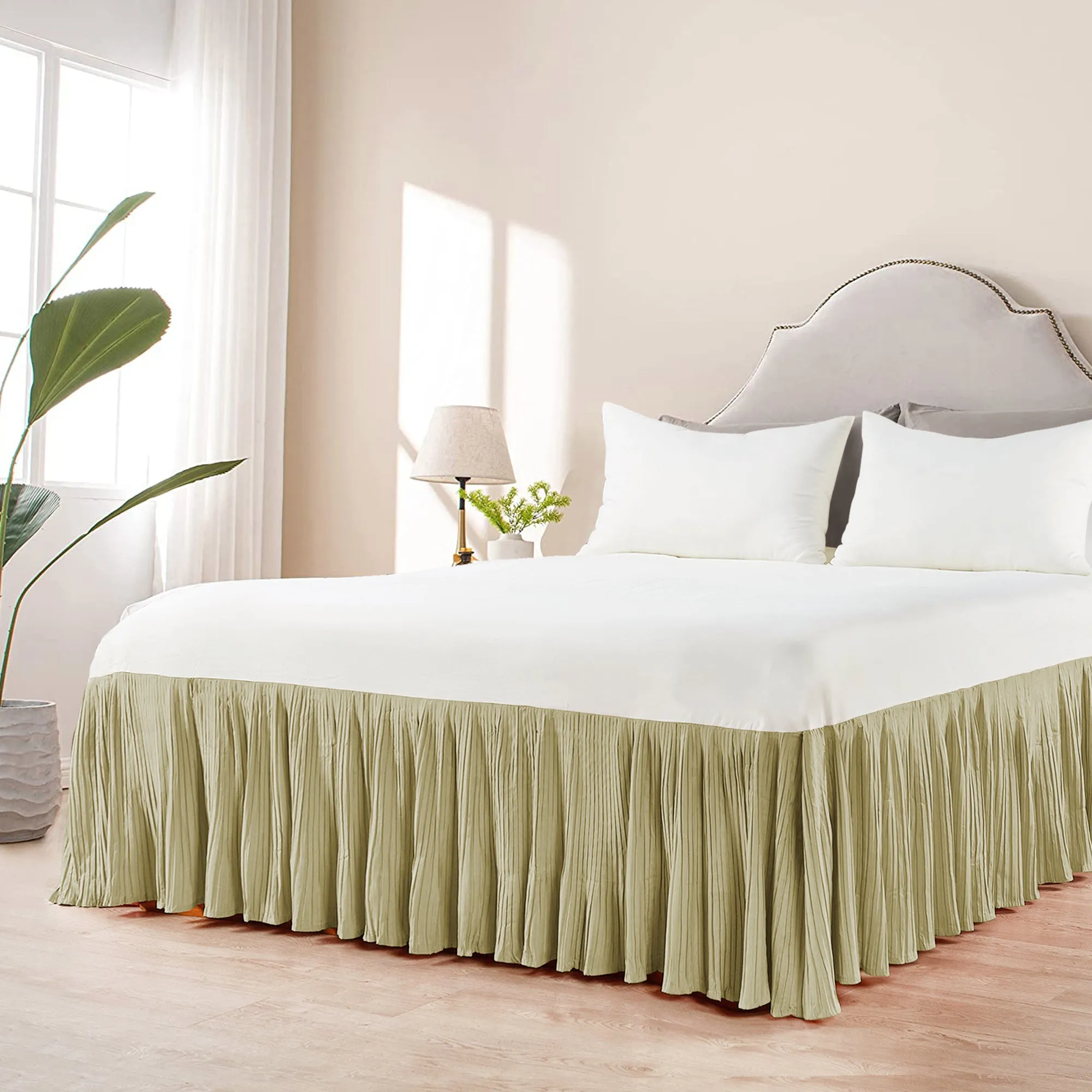 Pleated Bed Skirt - 18" drop Length
