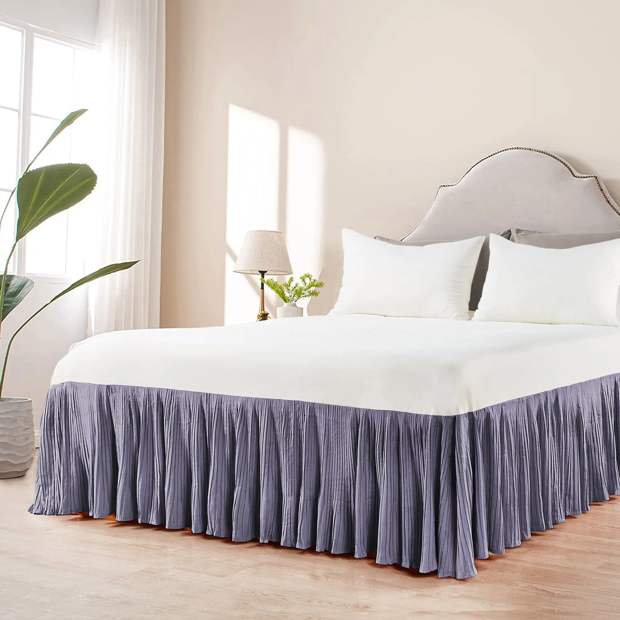Pleated Bed Skirt - 18" drop Length