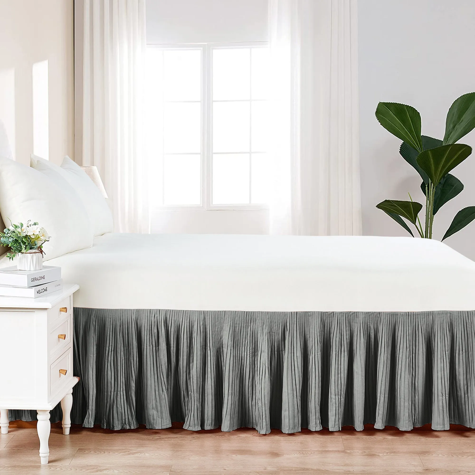Pleated Bed Skirt - 18" drop Length