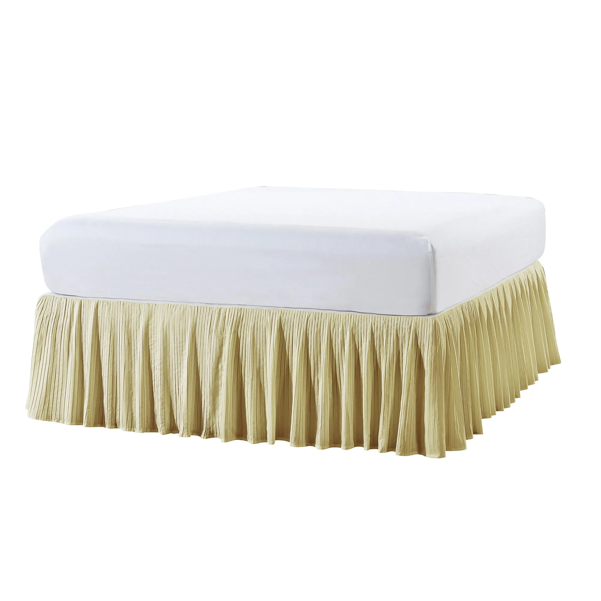 Pleated Bed Skirt - 18" drop Length