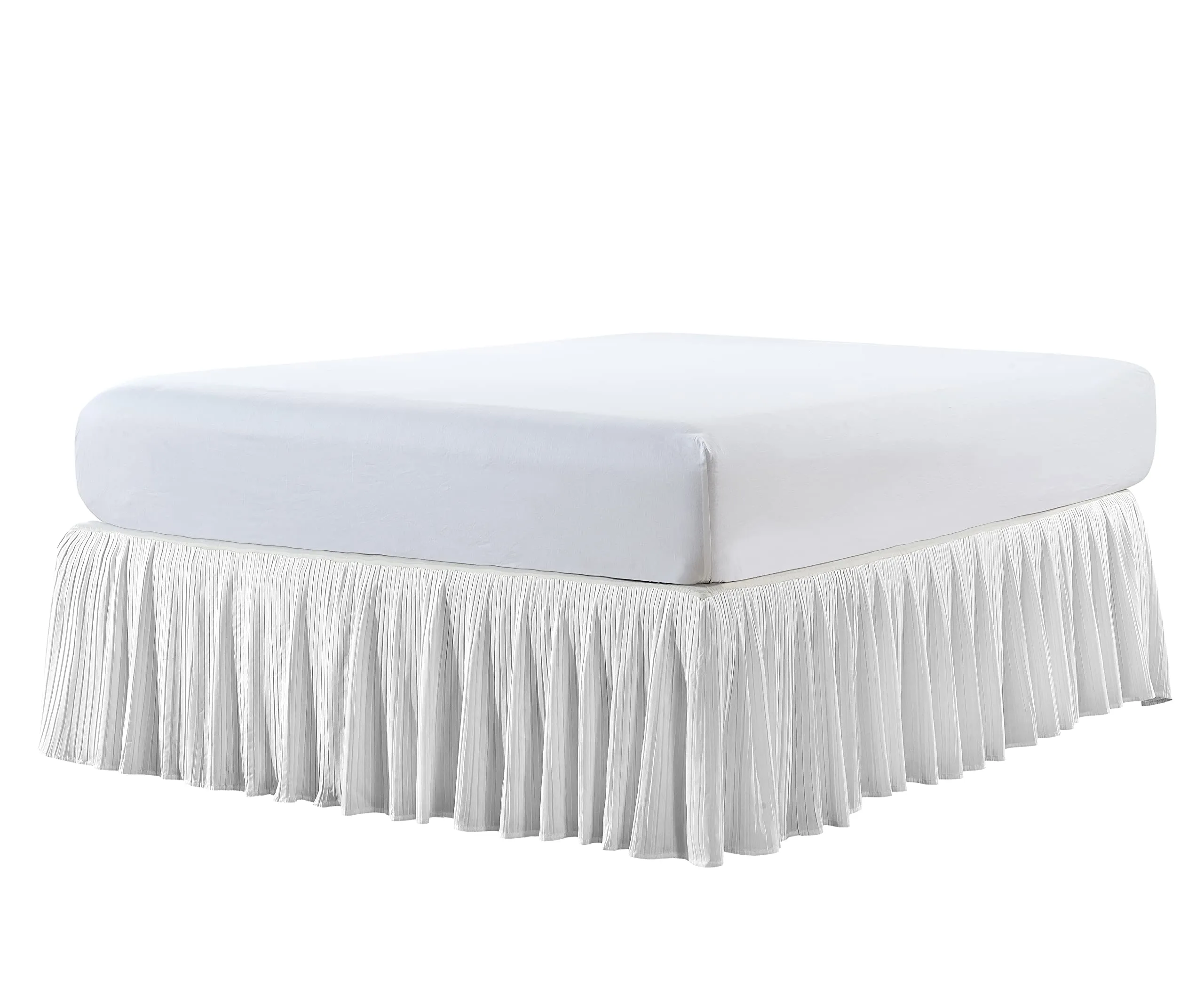 Pleated Bed Skirt - 18" drop Length