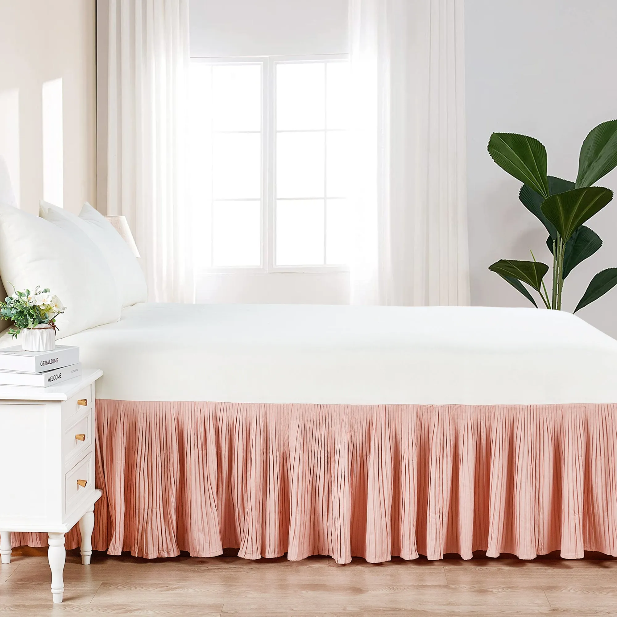Pleated Bed Skirt - 18" drop Length