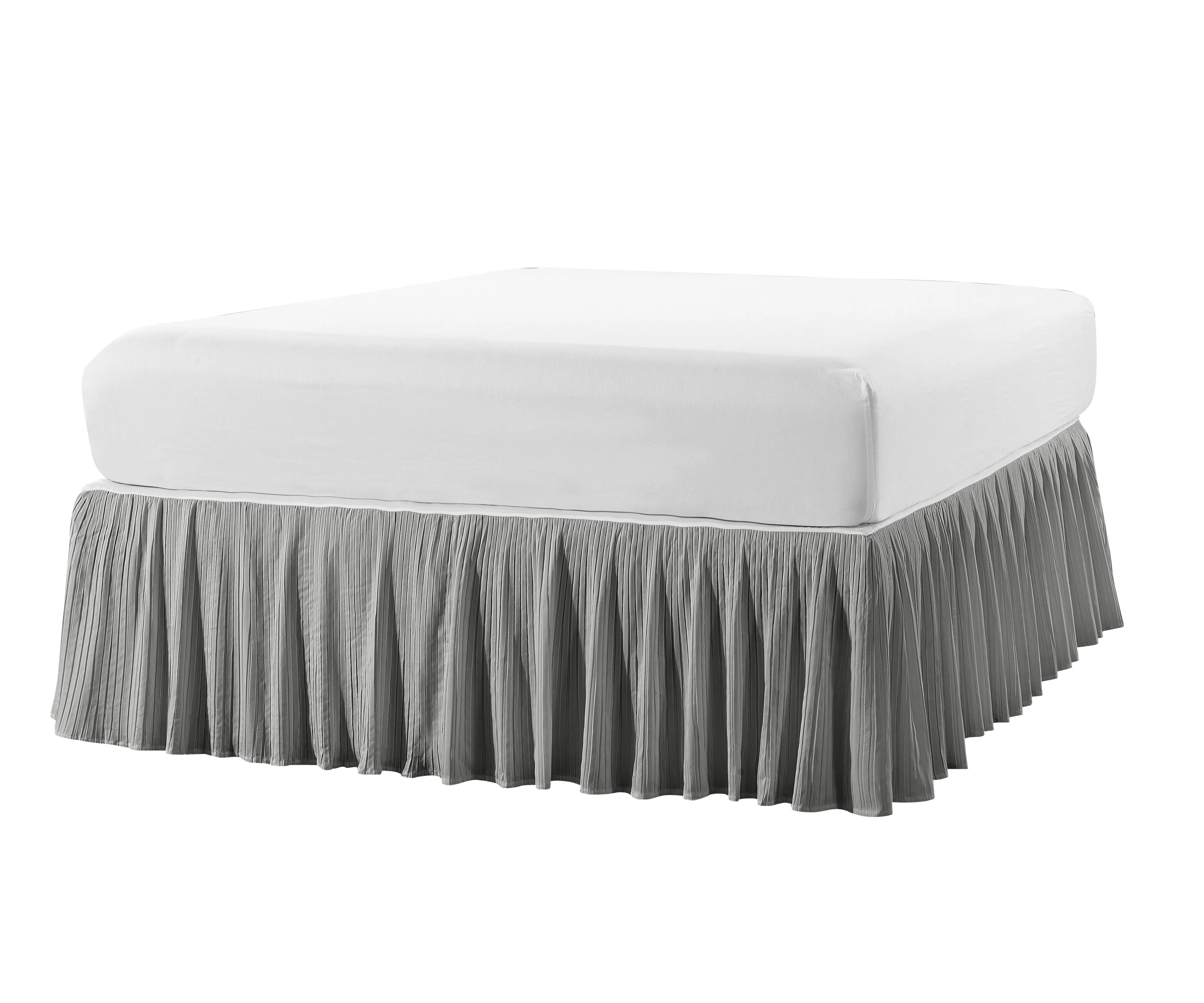 Pleated Bed Skirt - 18" drop Length