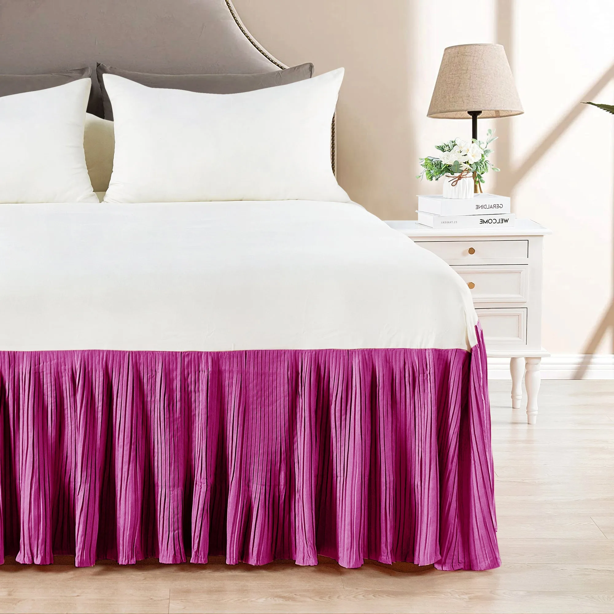 Pleated Bed Skirt - 18" drop Length