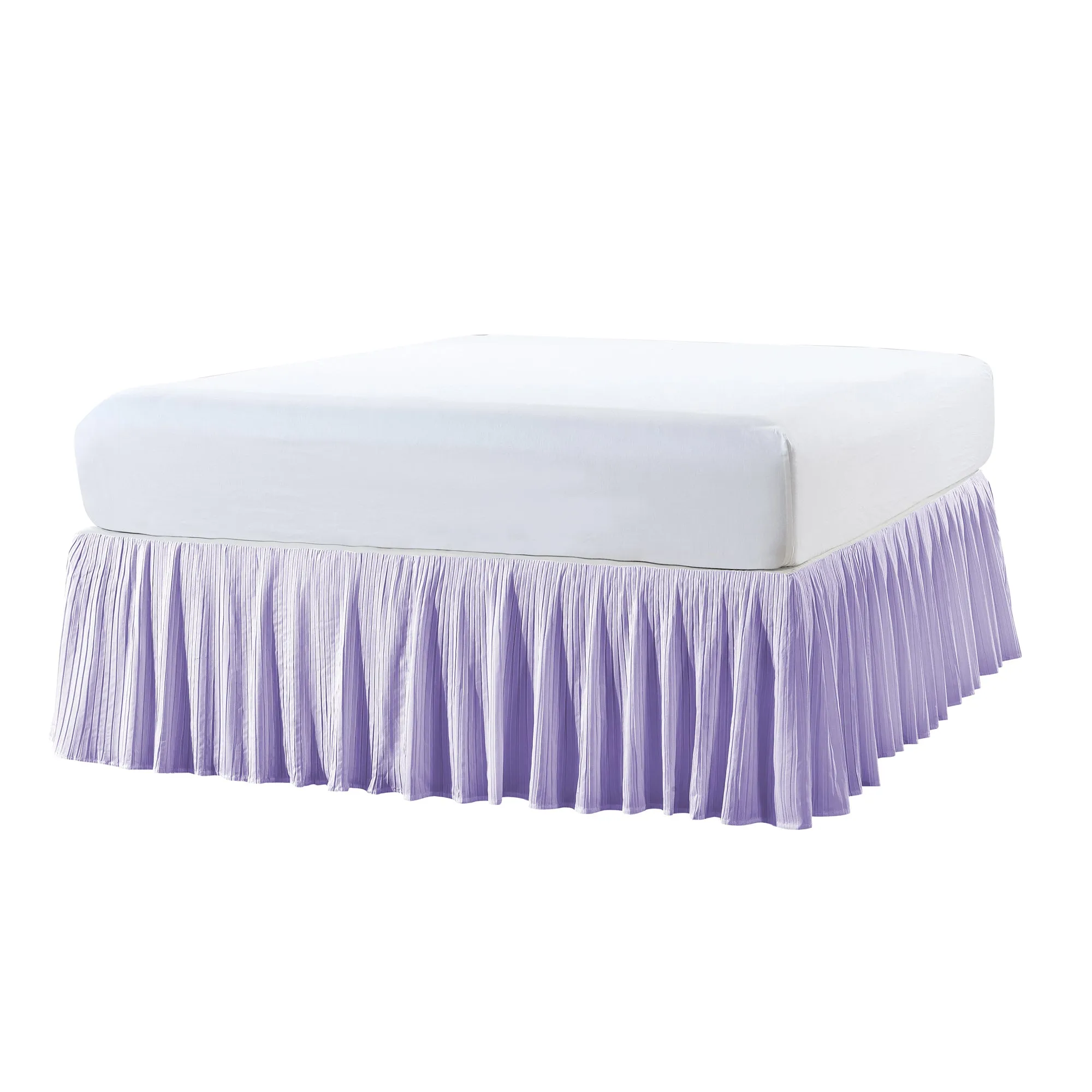 Pleated Bed Skirt - 18" drop Length