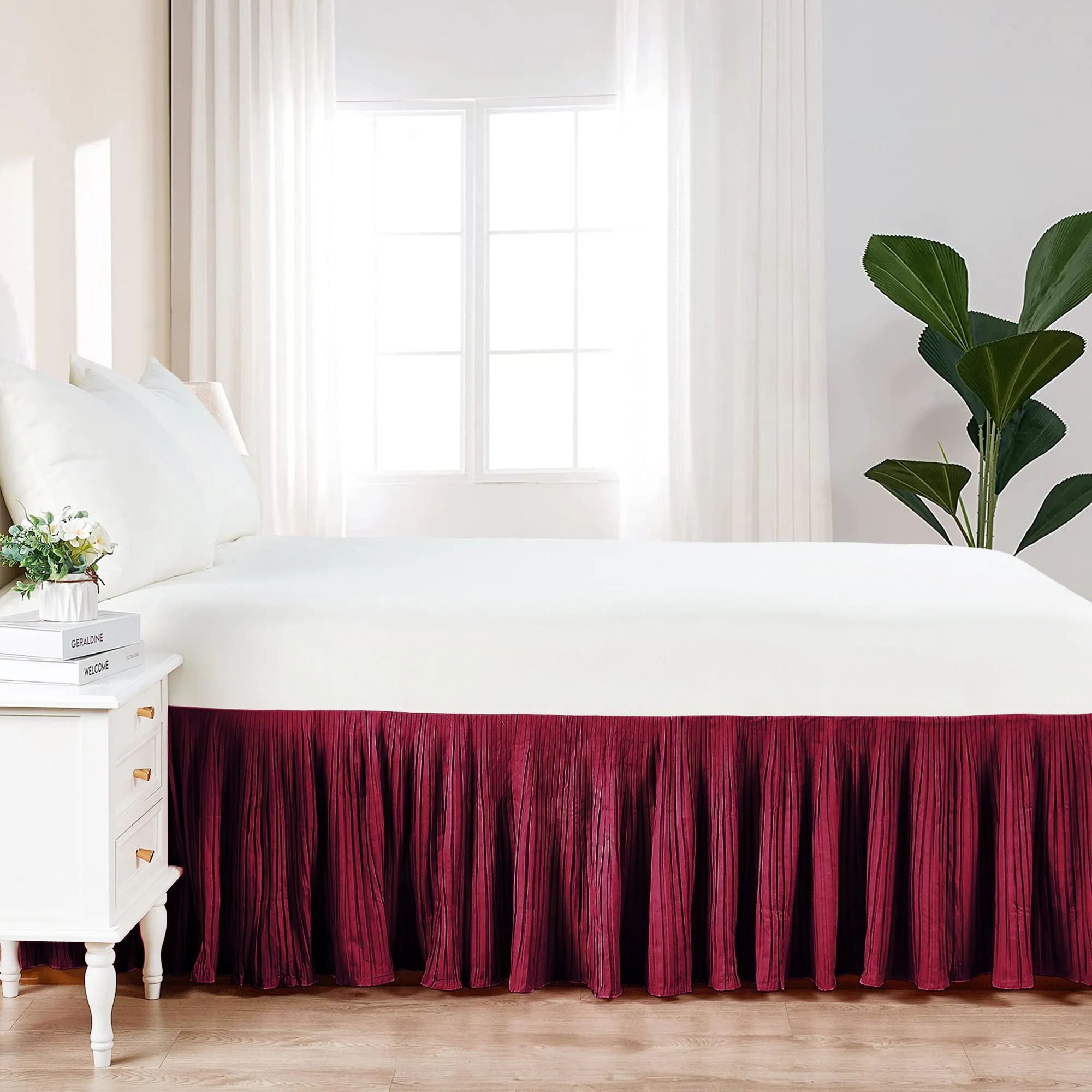 Pleated Bed Skirt - 18" drop Length