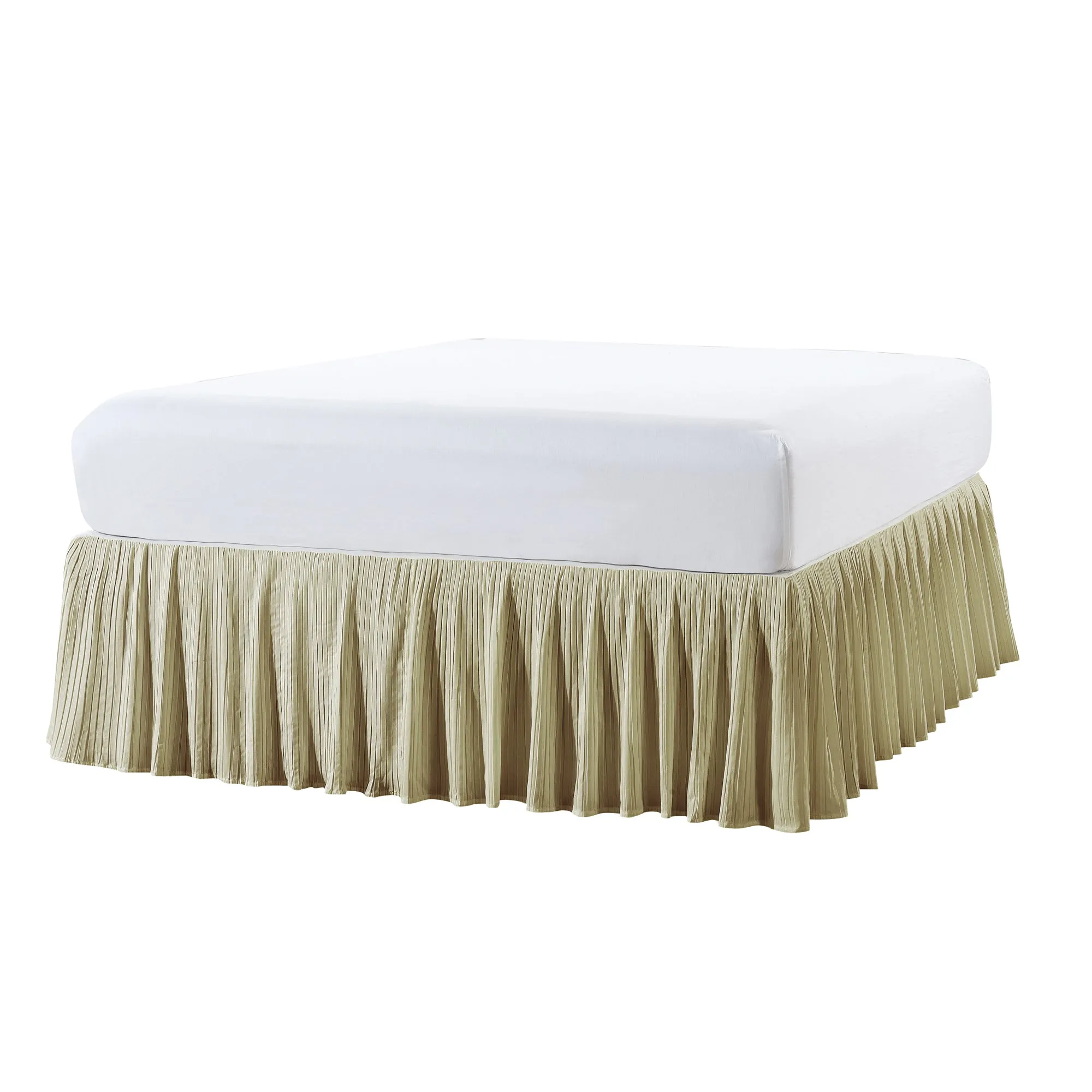 Pleated Bed Skirt - 18" drop Length
