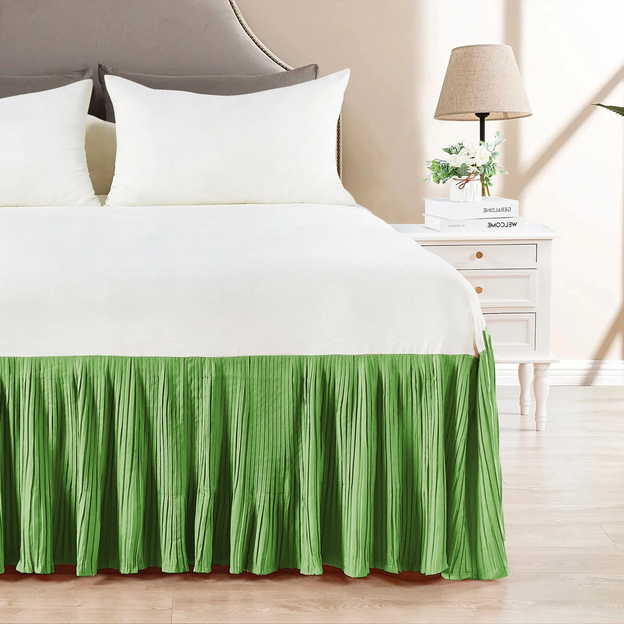 Pleated Bed Skirt - 18" drop Length