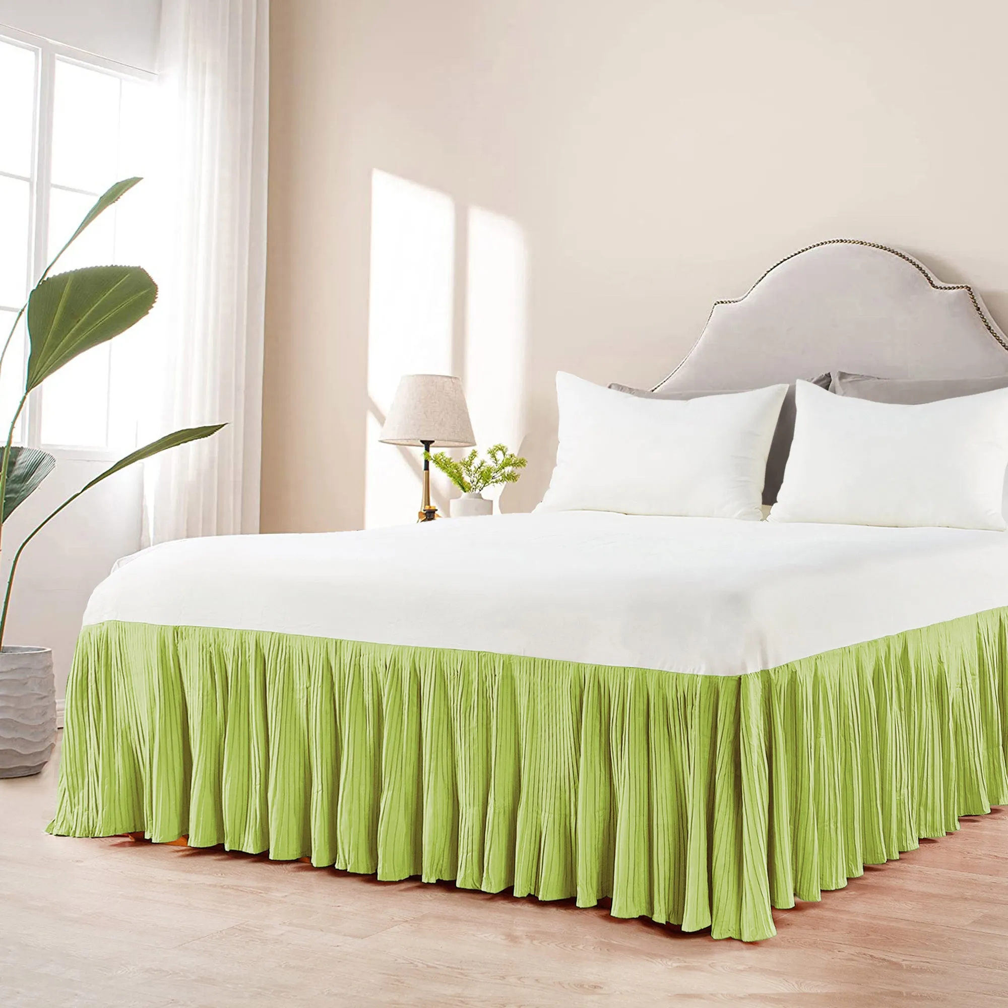Pleated Bed Skirt - 18" drop Length