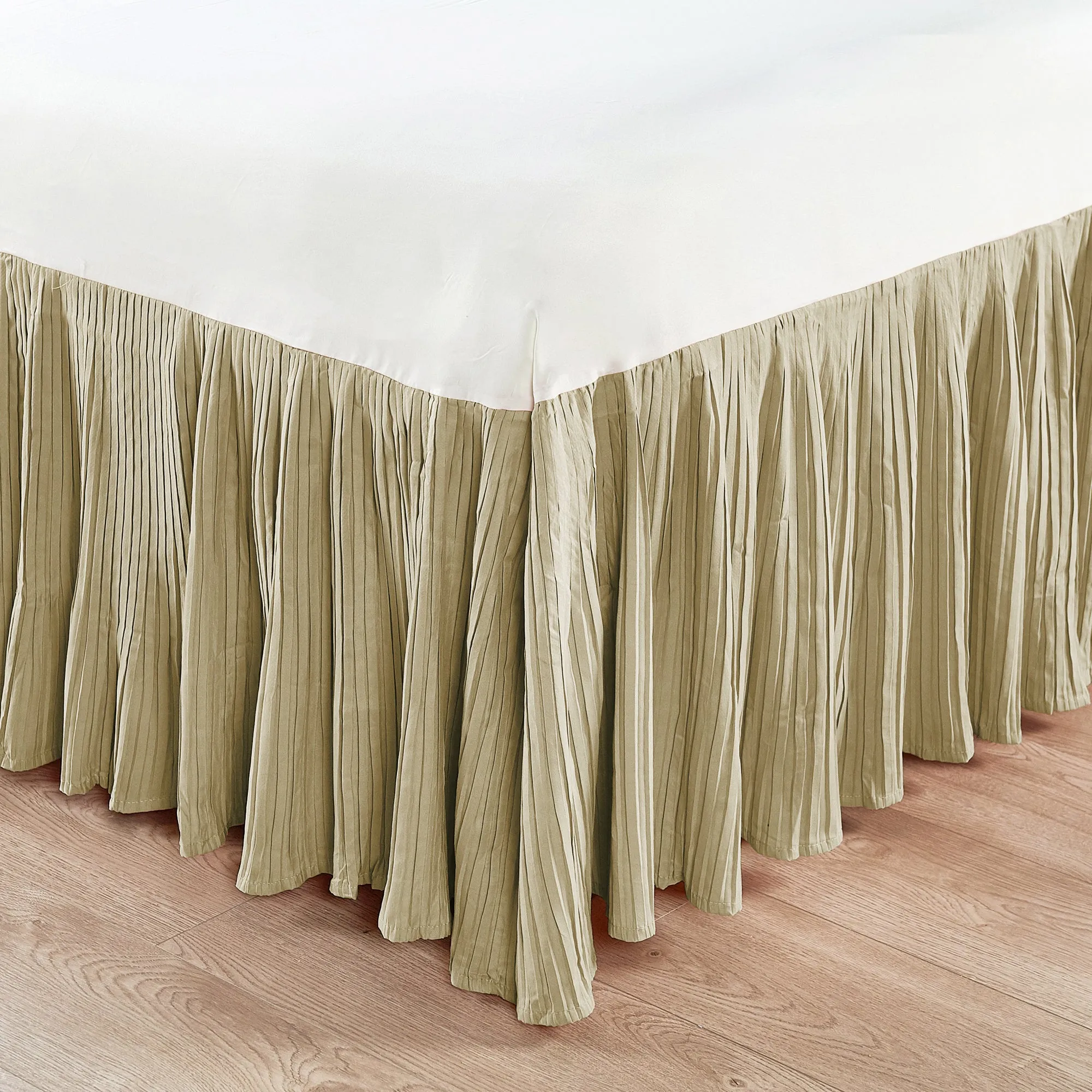 Pleated Bed Skirt - 18" drop Length