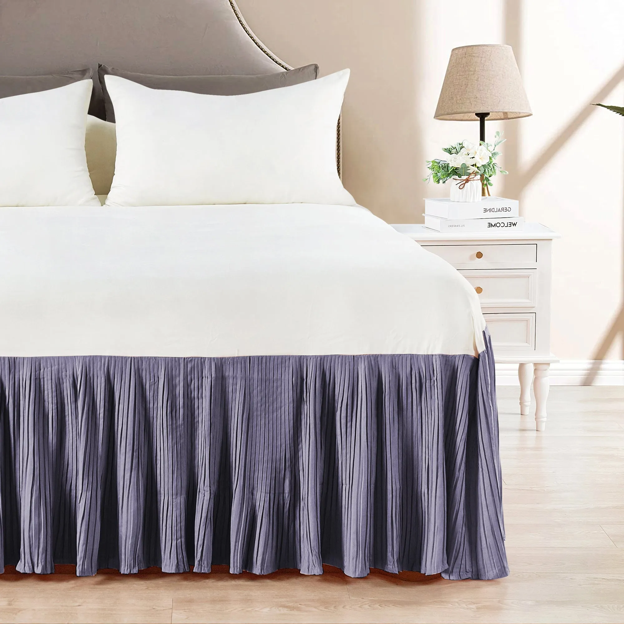 Pleated Bed Skirt - 18" drop Length