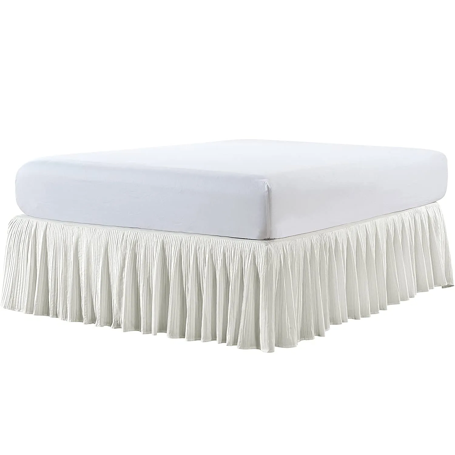 Pleated Bed Skirt - 18" drop Length