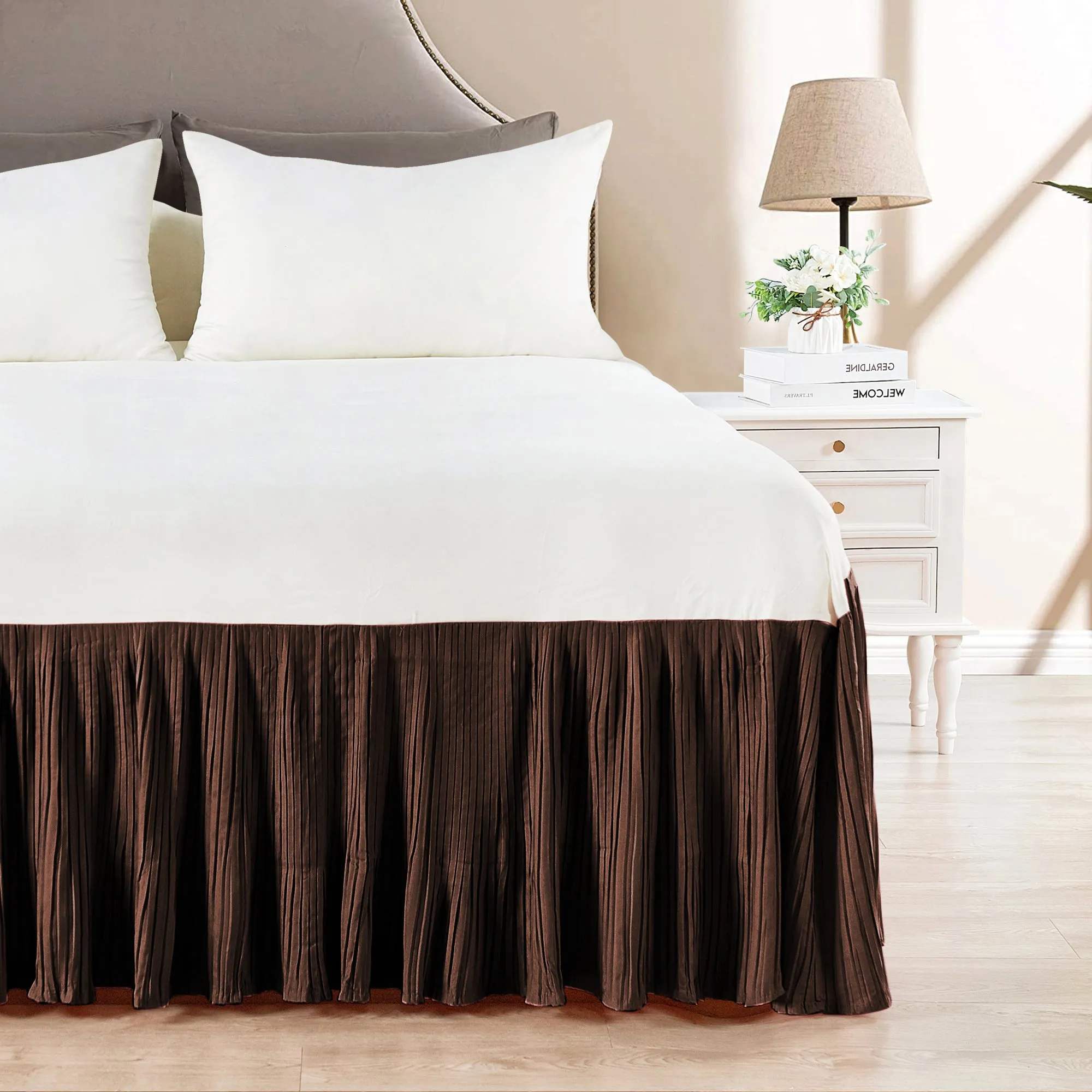 Pleated Bed Skirt - 18" drop Length