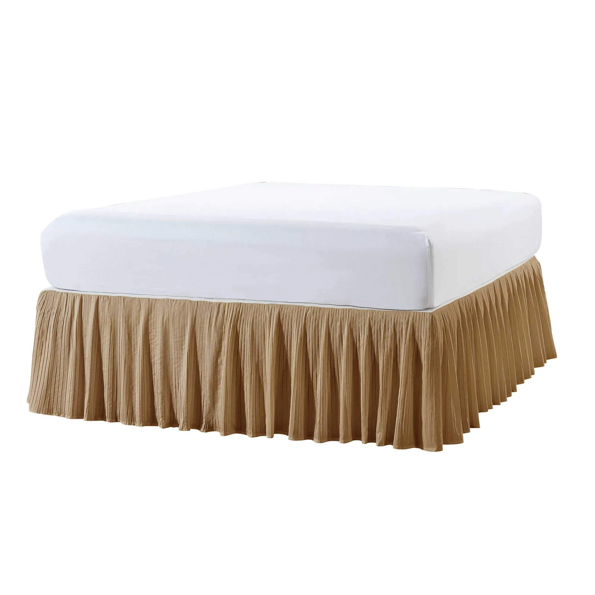 Pleated Bed Skirt - 18" drop Length