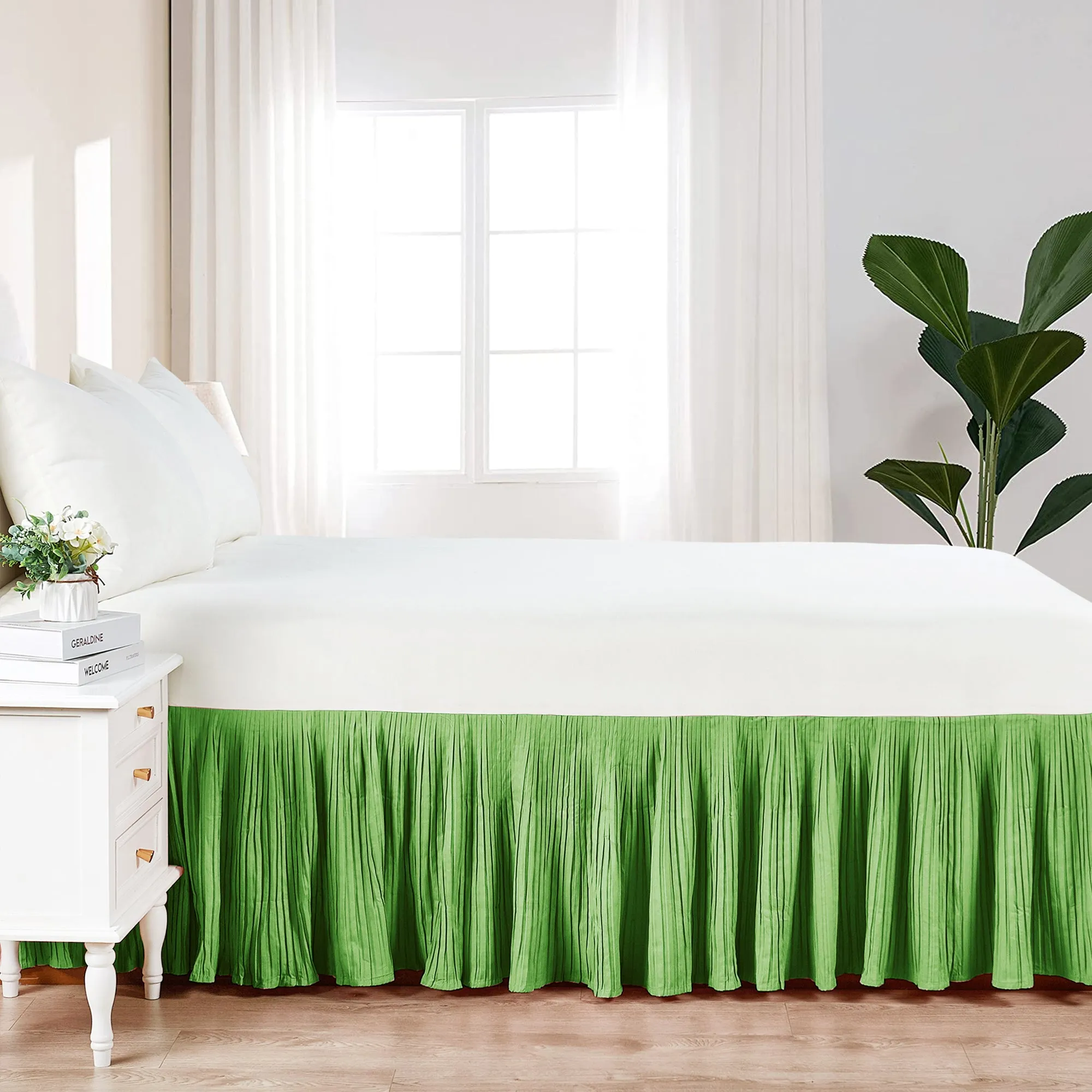 Pleated Bed Skirt - 18" drop Length