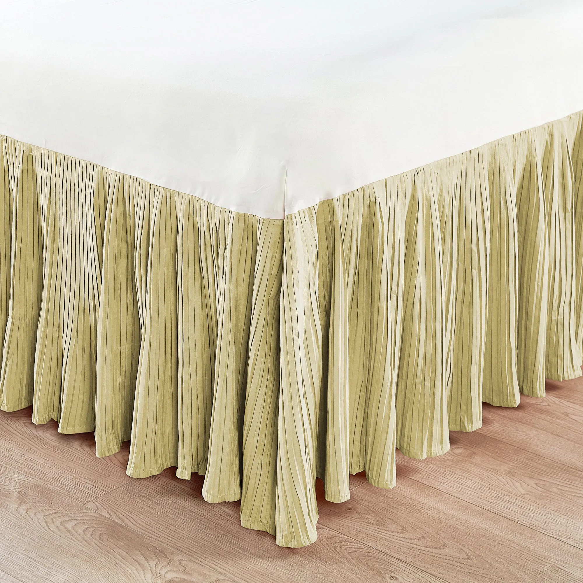 Pleated Bed Skirt - 18" drop Length