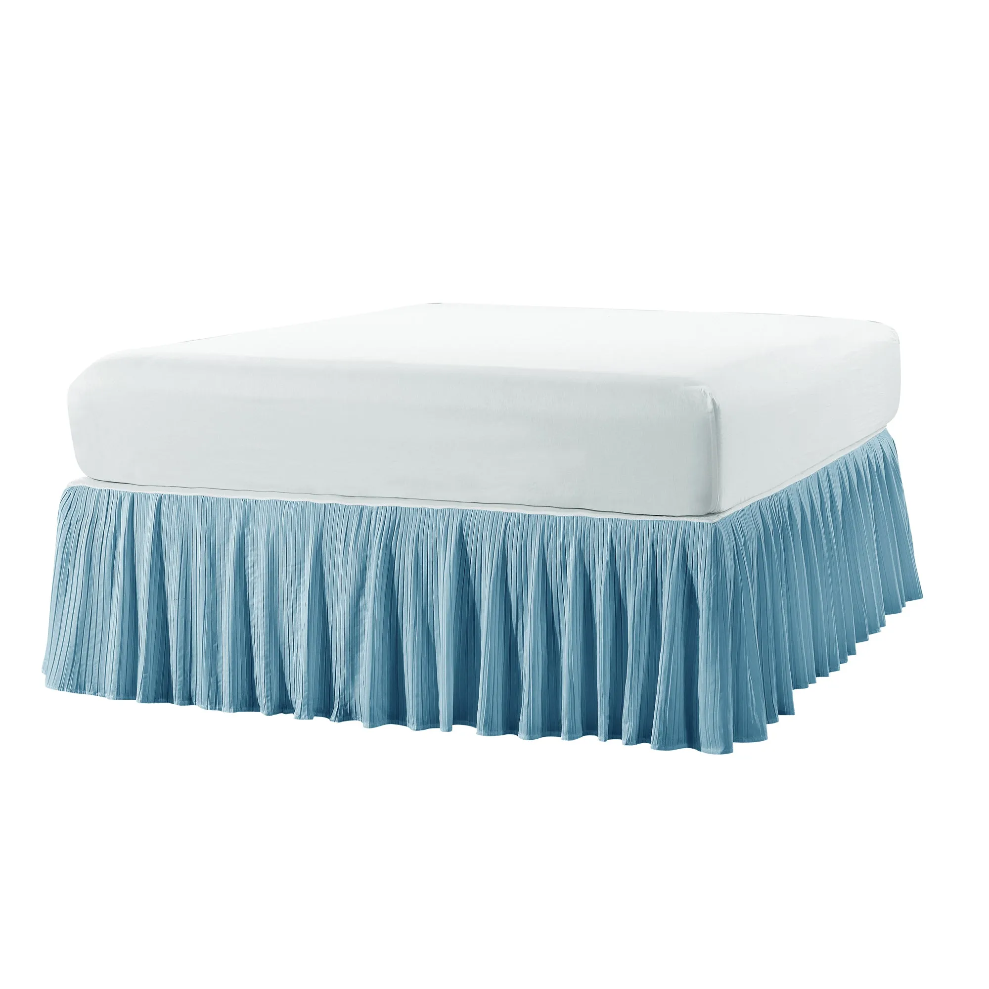 Pleated Bed Skirt - 18" drop Length