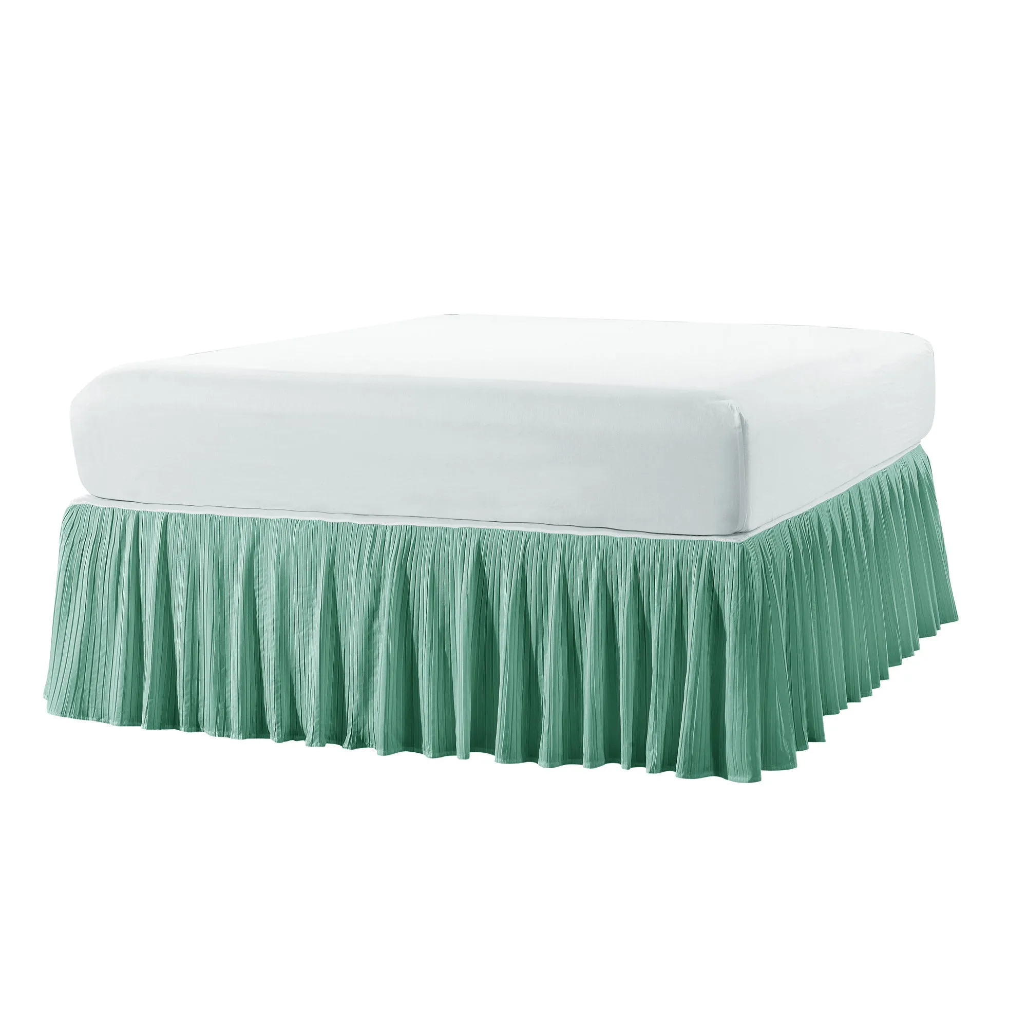 Pleated Bed Skirt - 18" drop Length
