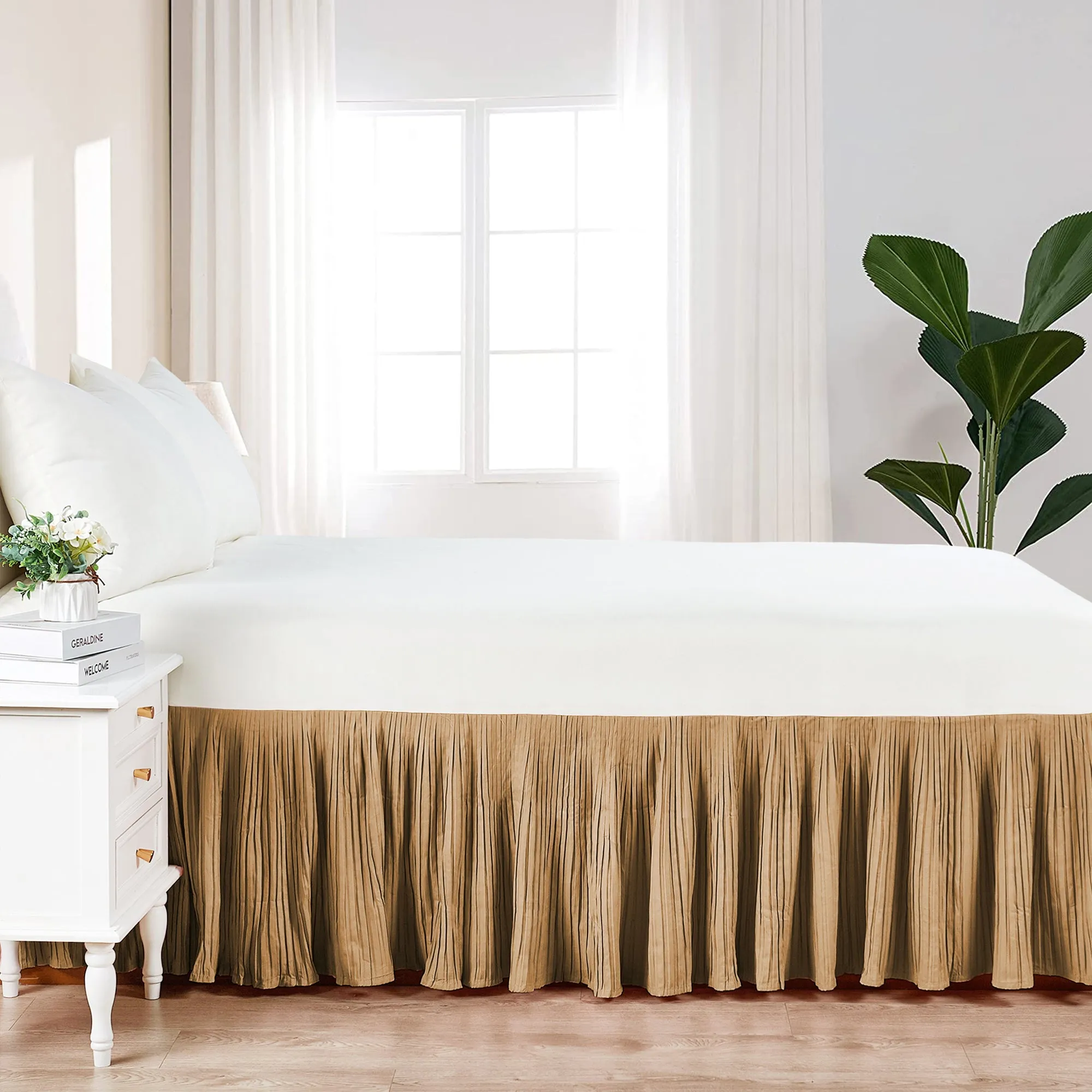 Pleated Bed Skirt - 18" drop Length