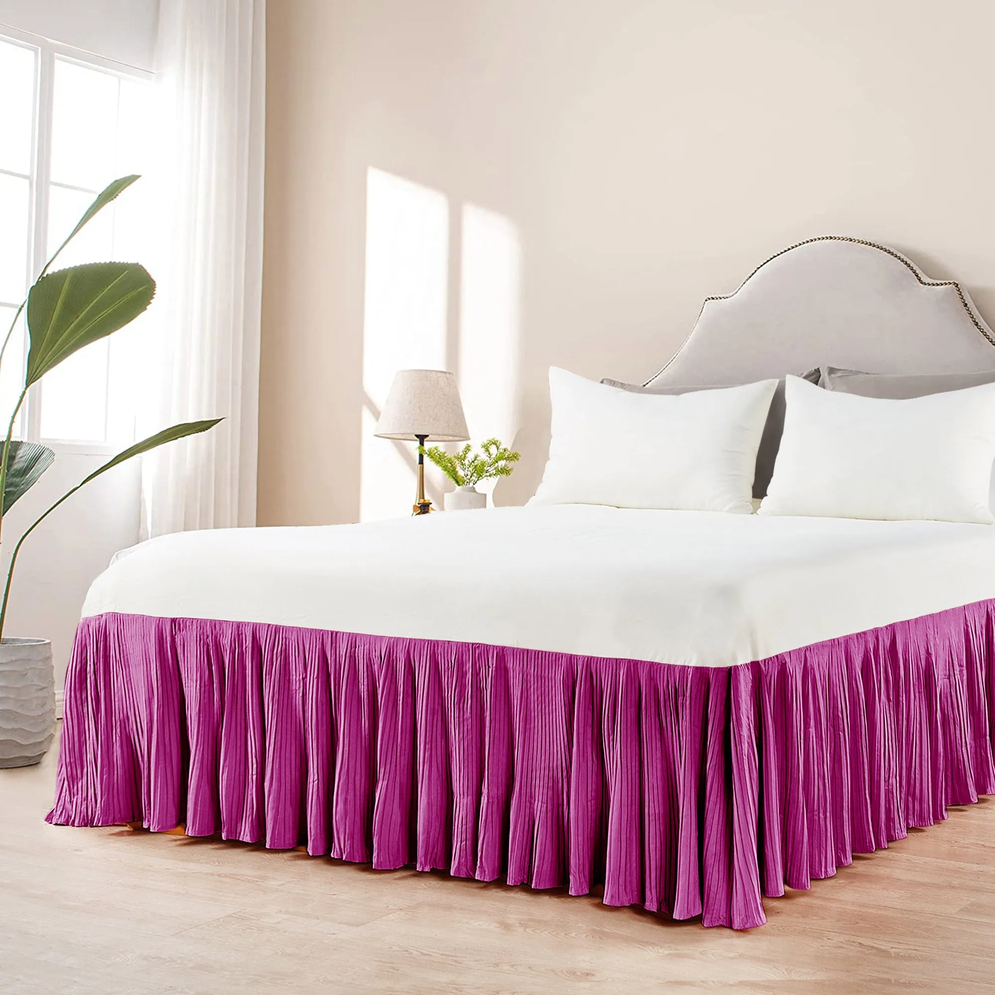 Pleated Bed Skirt - 18" drop Length