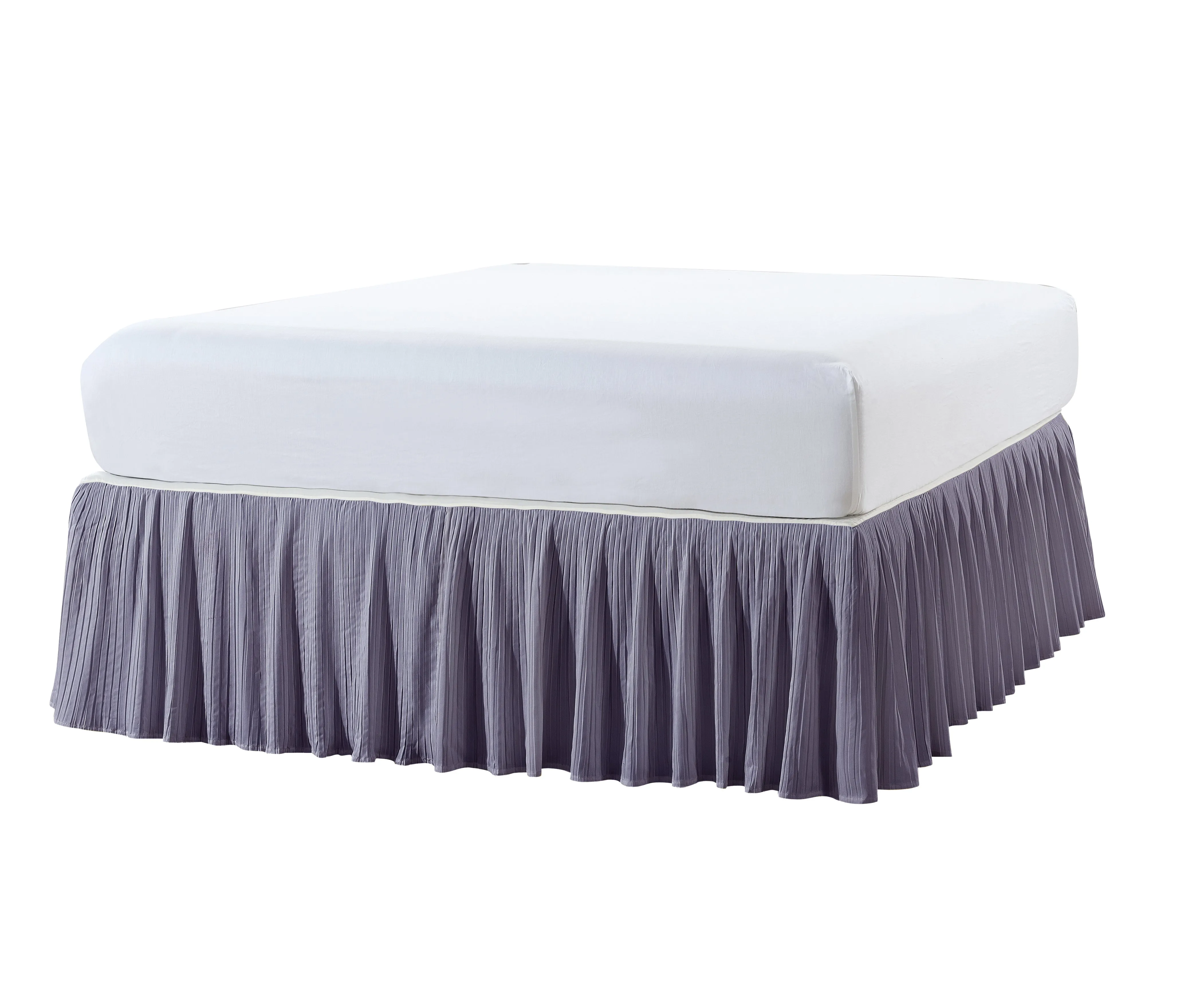 Pleated Bed Skirt - 18" drop Length
