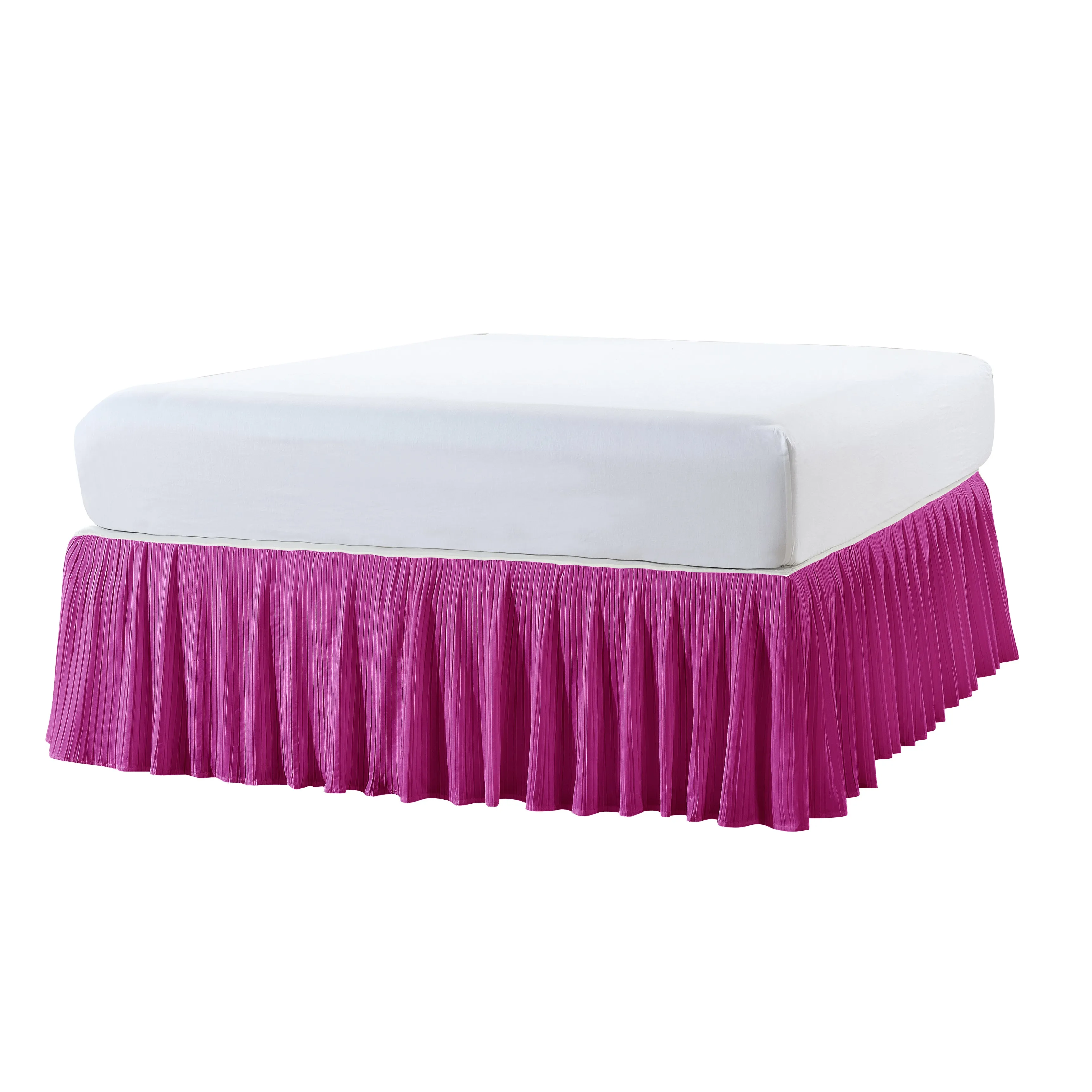 Pleated Bed Skirt - 18" drop Length