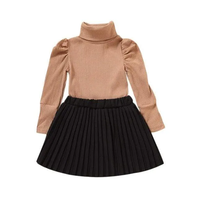 Pleated Skirt and Top Set