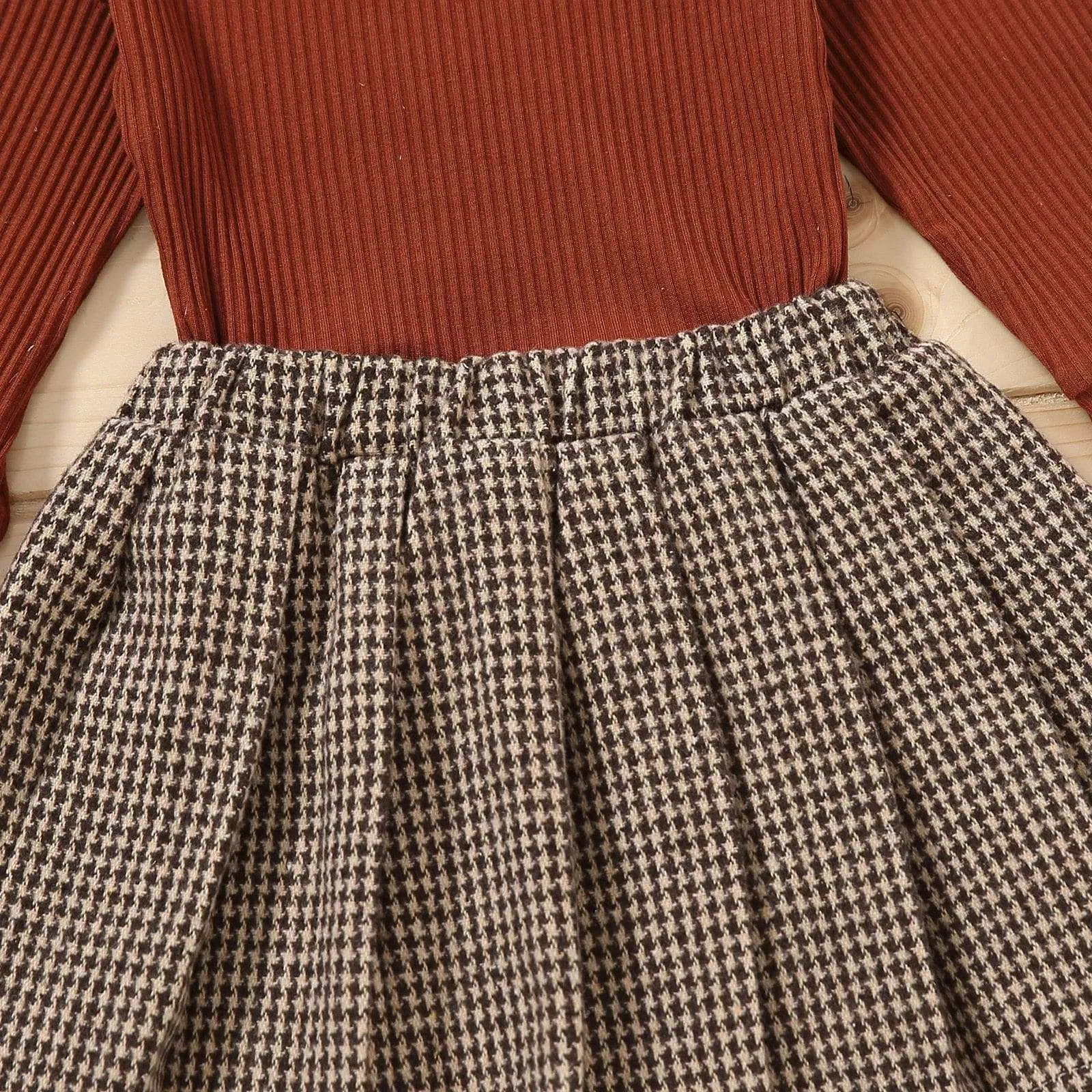 Pleated Skirt and Top Set
