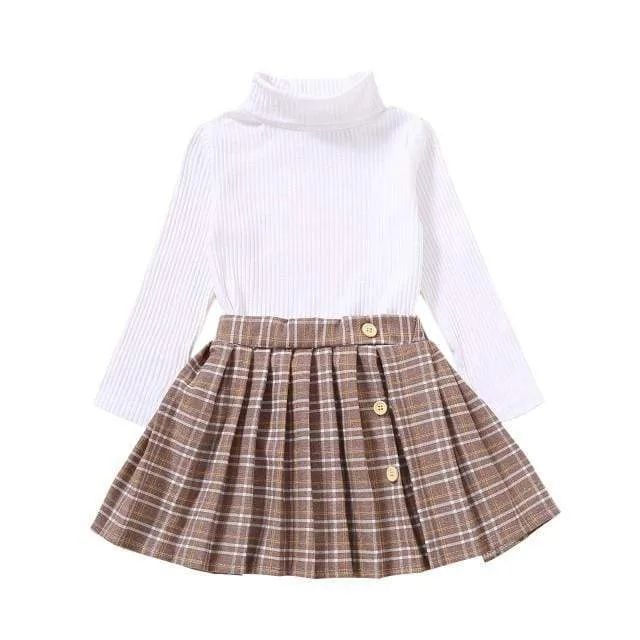 Pleated Skirt and Top Set