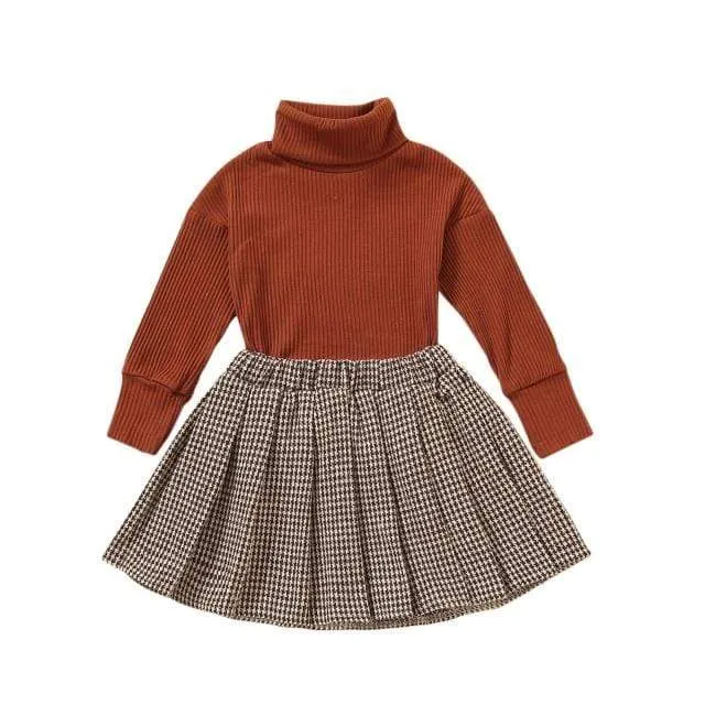 Pleated Skirt and Top Set