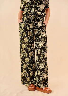 Plumeria Printed Pants