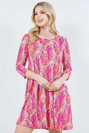 Pretty Pink Paisley Tunic
