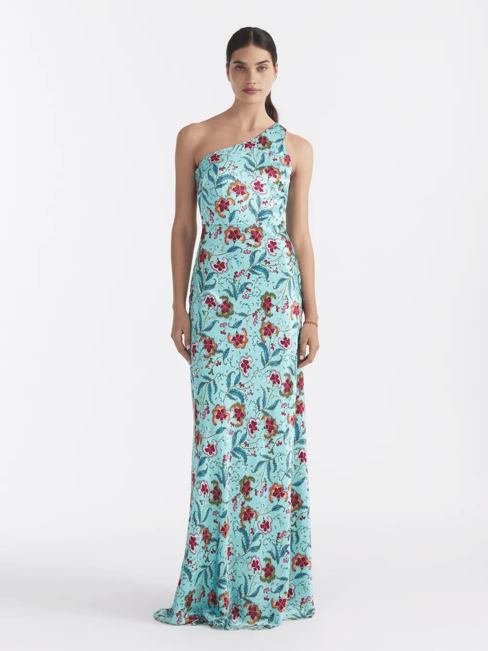 Saloni Justine Midi Dress In Delemare Tea