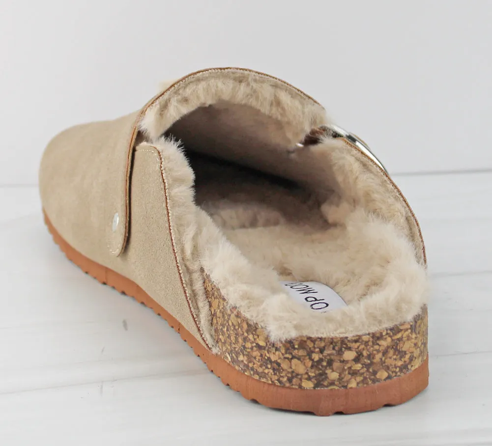 Seattle 1 Women's Faux Fur Cork Footbed Slipper