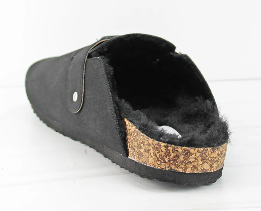 Seattle 1 Women's Faux Fur Cork Footbed Slipper