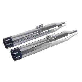 Sharkroad 3.5" Chrome Slip On Mufflers Exhaust for 2018-2024 Softail M8 Black