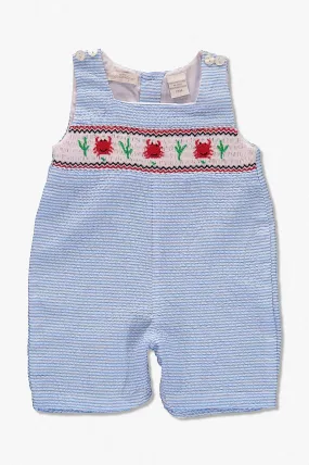 Smocked Crabs Jon Jons Baby Boy Romper
