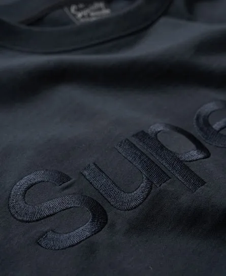 Superdry Tonal Embroidered Logo T-Shirt - Eclipse Navy