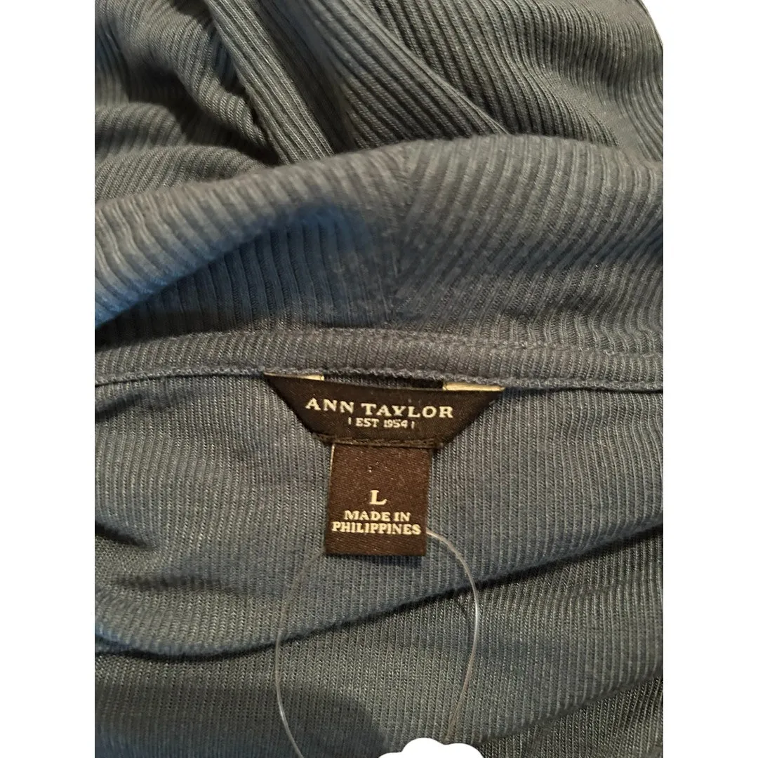 Teal Rib Knit Sweater