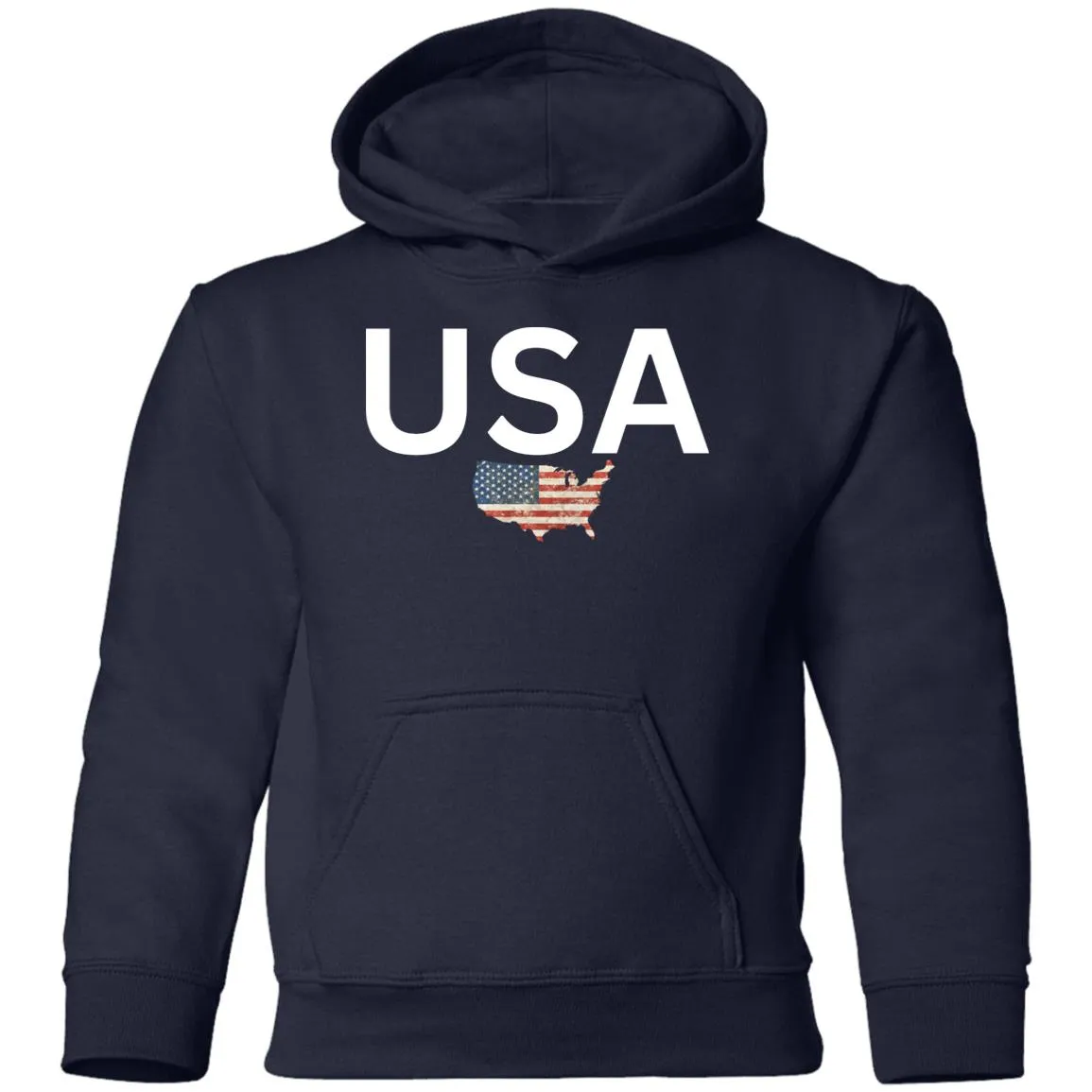 USA states flag G185B Youth Pullover Hoodie