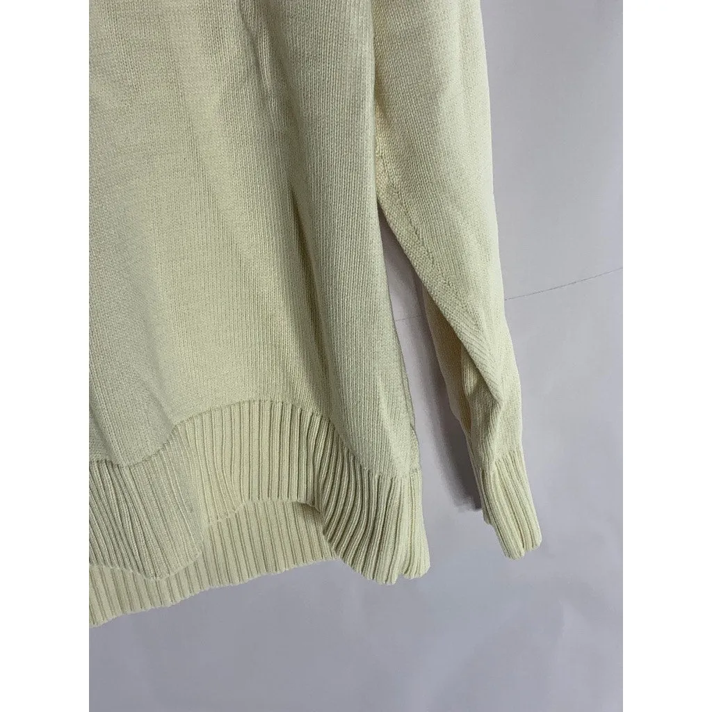WEATHERPROOF VINTAGE Men's Tan/Gray Cowl-Neck Knit Pullover Sweater SZ L