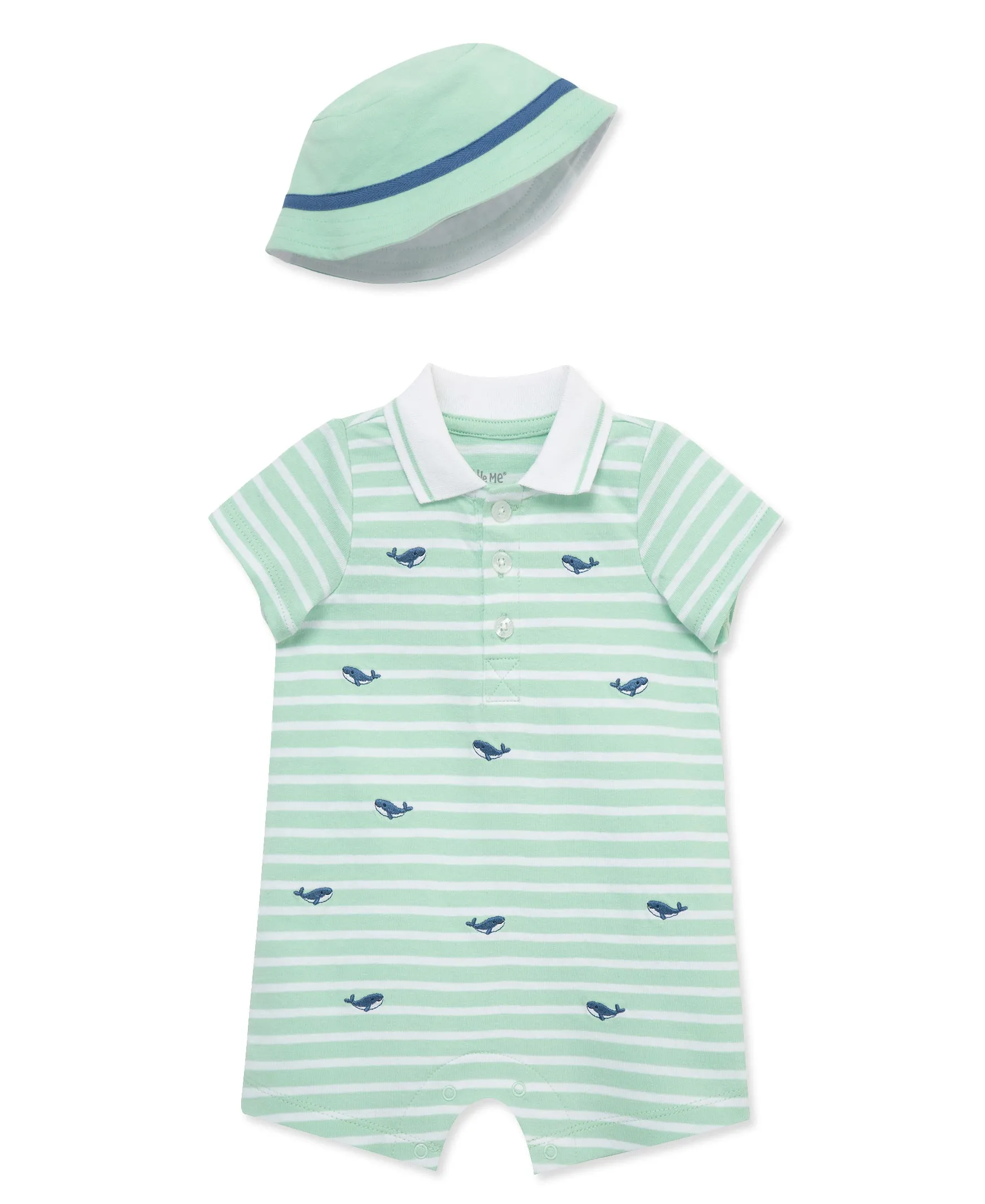 Whales Romper & Hat