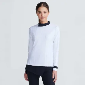 Women's Asymmetric Mock Neck Pullover