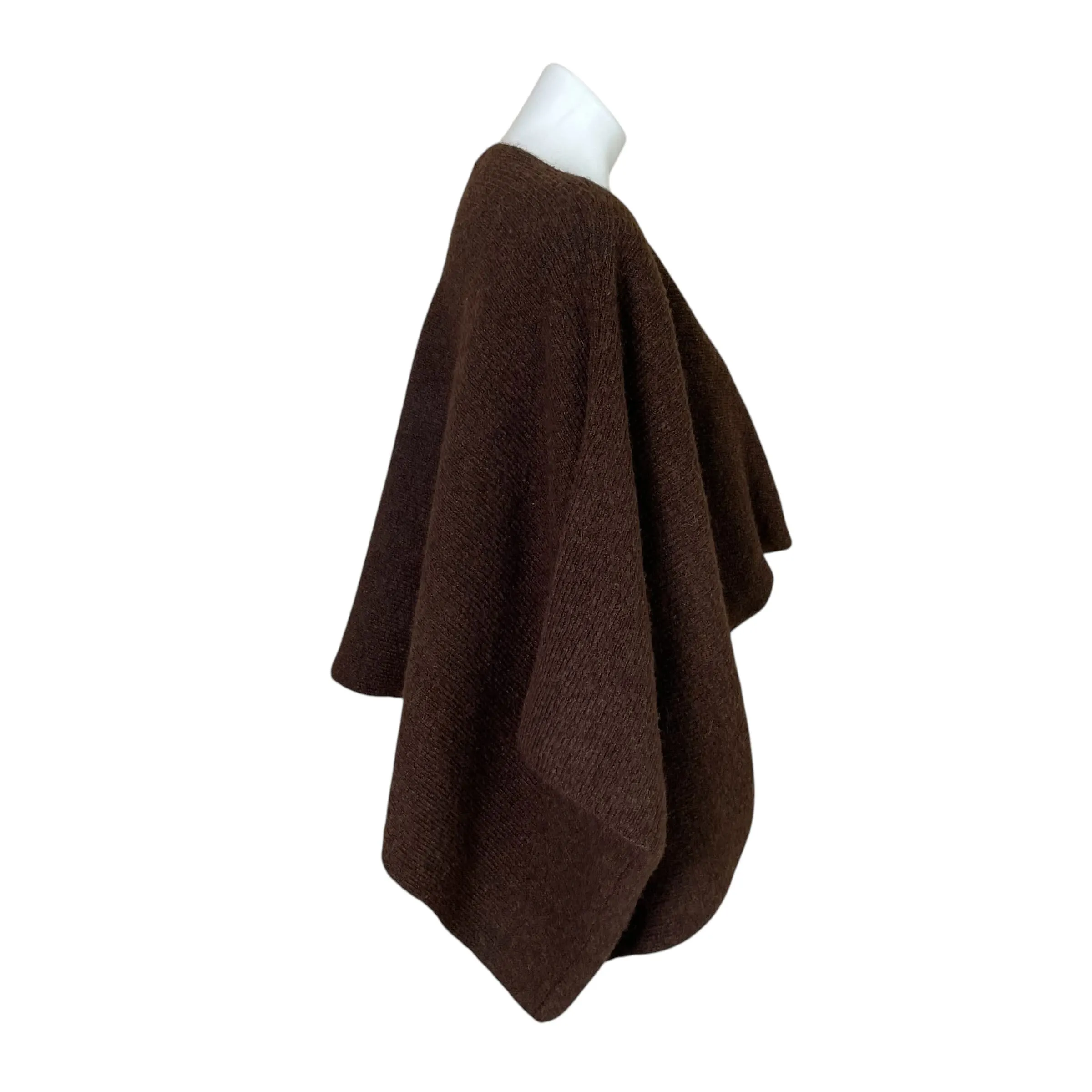 World Market | Women's Dark Brown Criss Cross Poncho Sweater Top | Size: OS