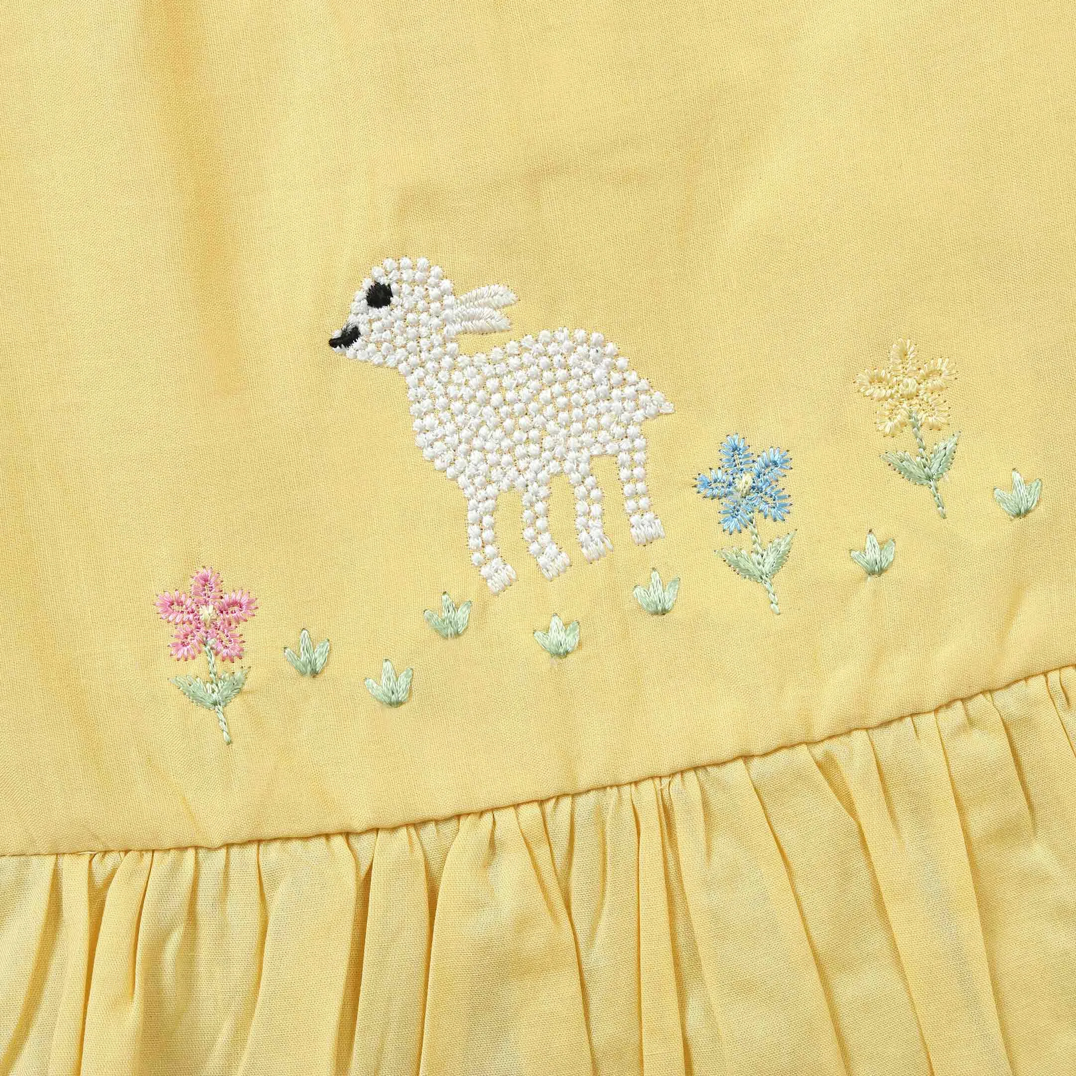 Yellow Daisy Baby Summer Romper